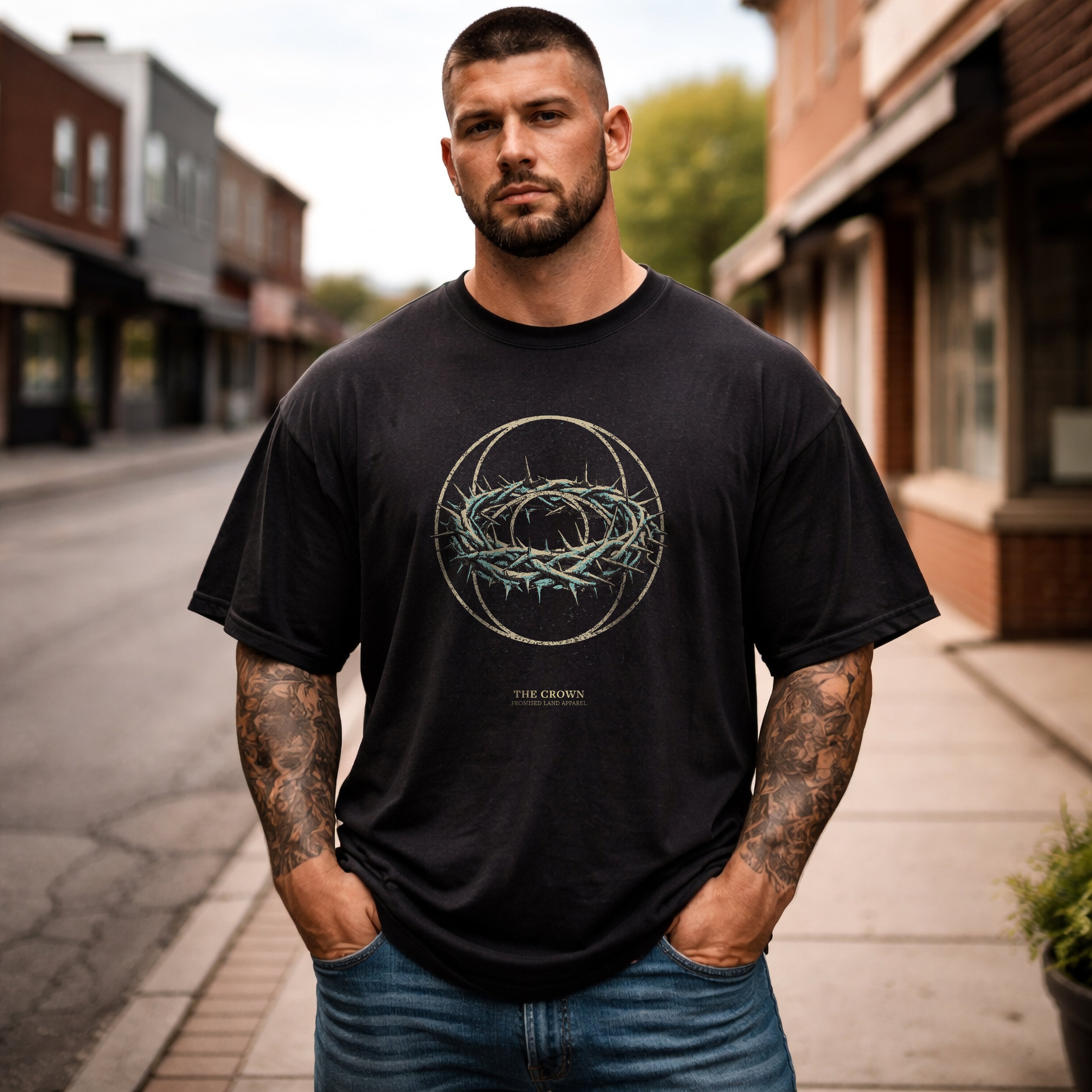The Crown Unisex oversized t-shirt