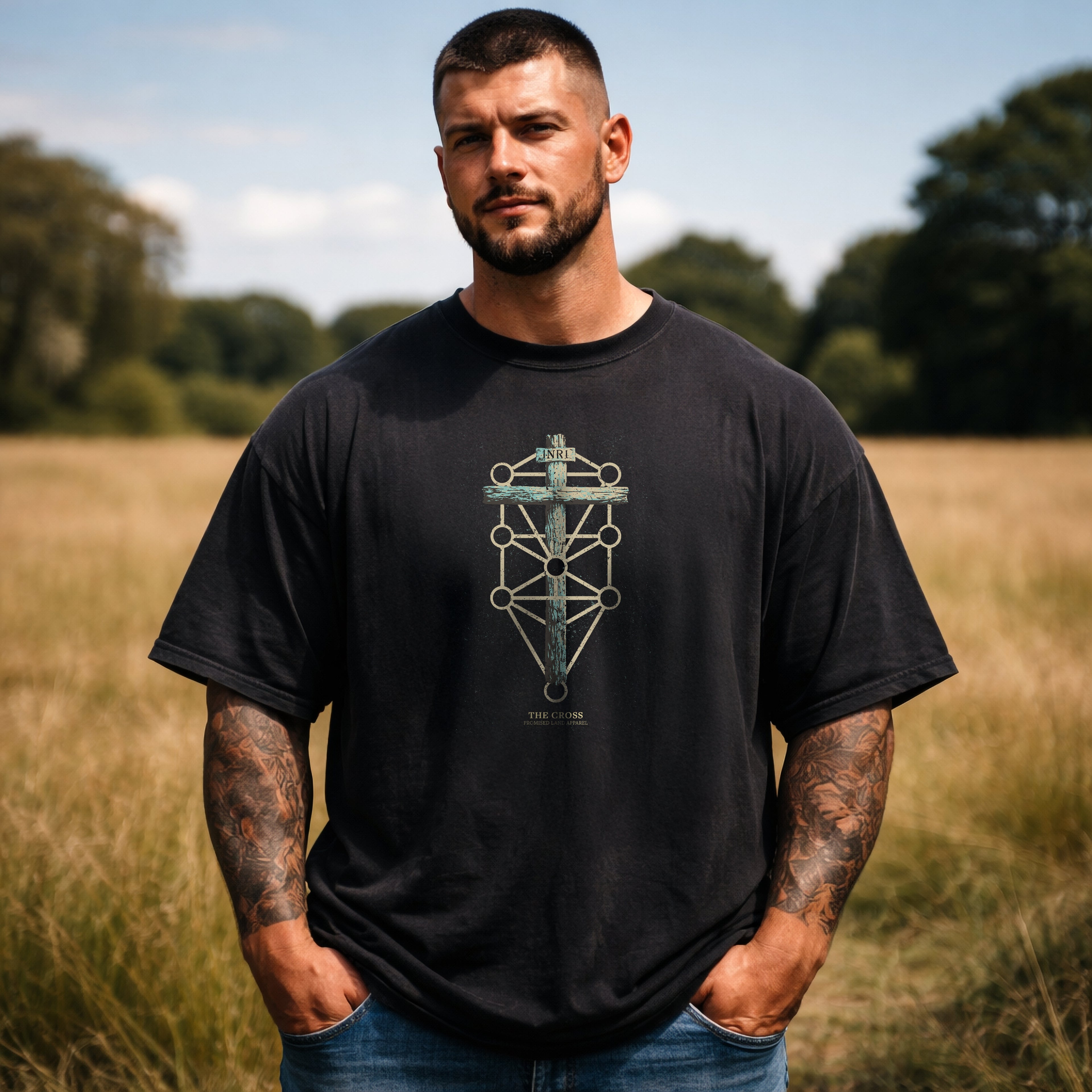 The Cross Unisex oversized t-shirt