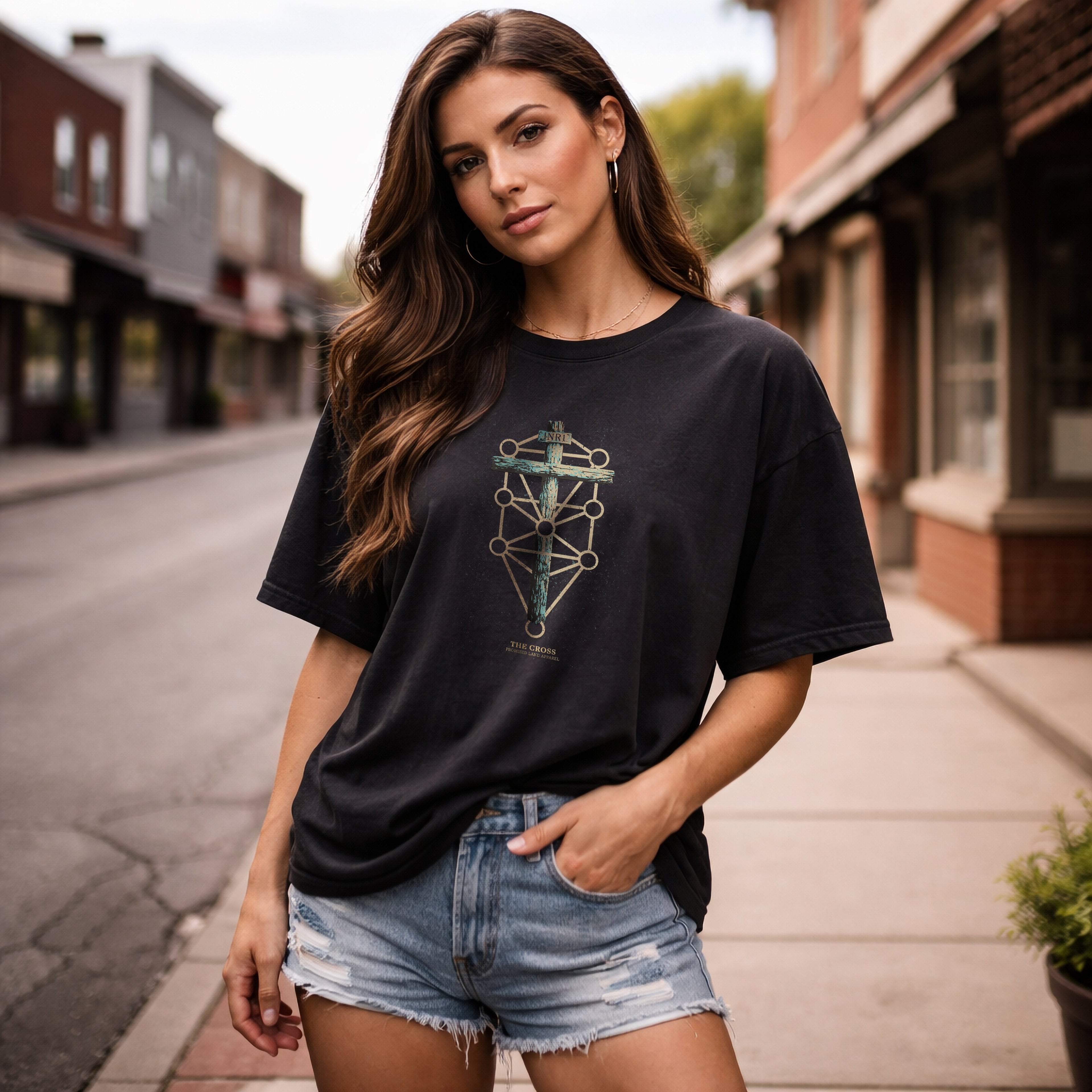 The Cross Unisex oversized t-shirt