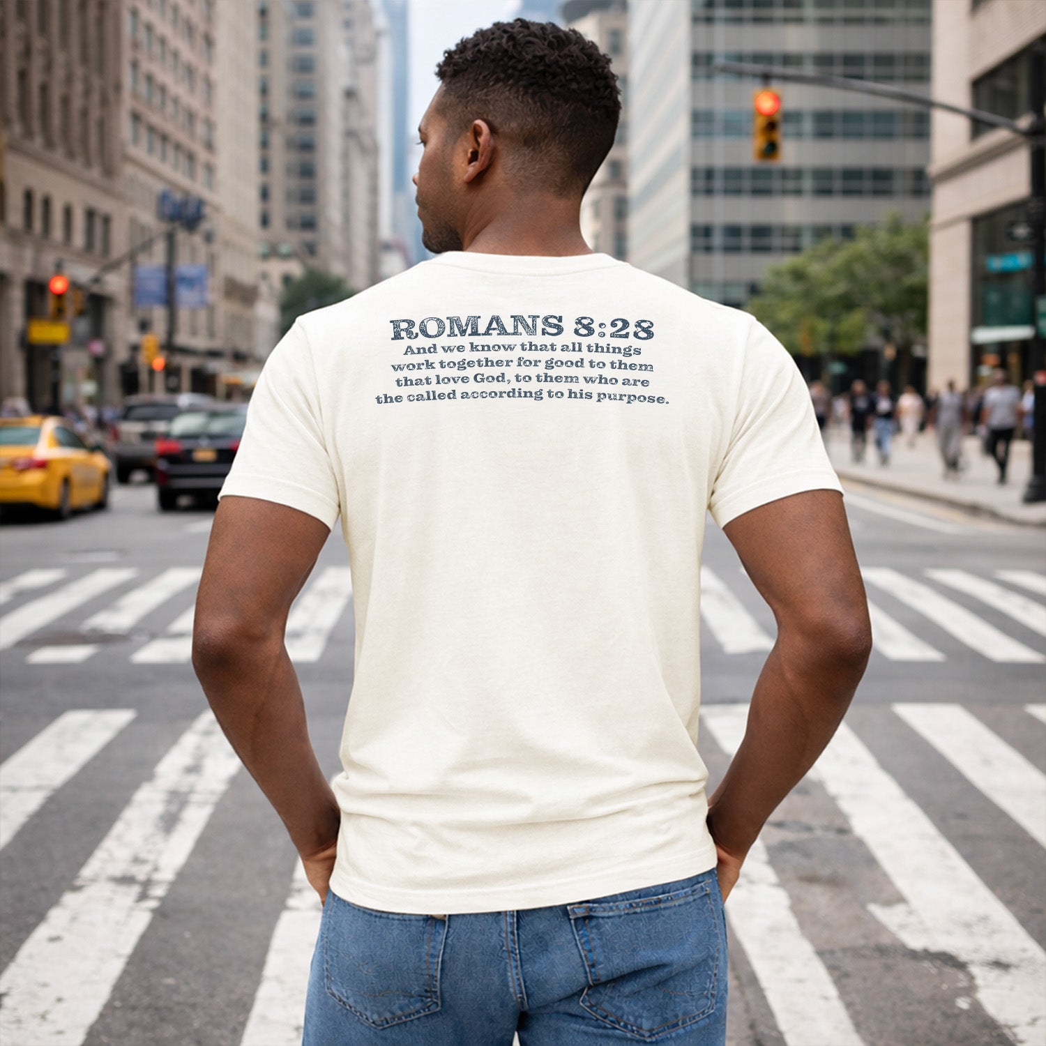 Romans 8:28 Unisex t-shirt